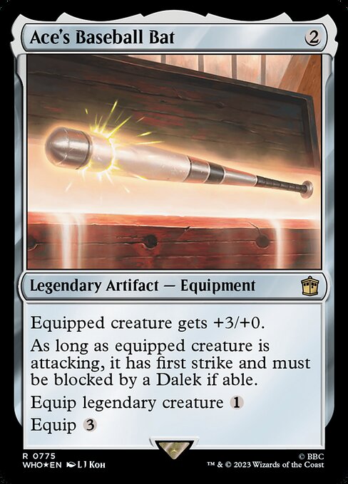 Ace's Baseball Bat (775) [Doctor Who]