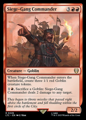 Siege-Gang Commander (228) [Tales of Middle-earth Commander]