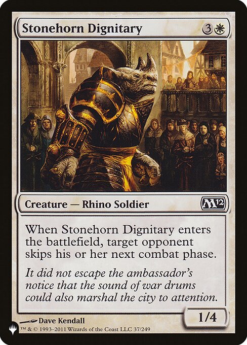 Stonehorn Dignitary (M12-37) [The List]