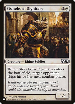 Stonehorn Dignitary (M12-37) [The List]