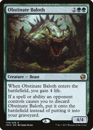 Obstinate Baloth (179) [Iconic Masters]