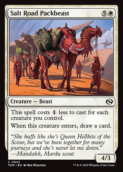 Salt Road Packbeast (23) [Tarkir: Dragonstorm]