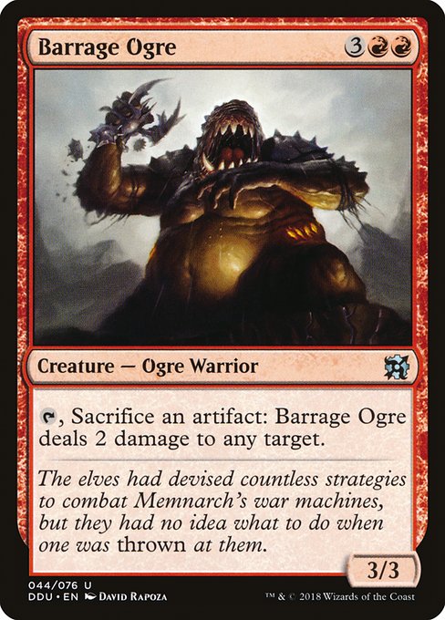 Barrage Ogre (44) [Duel Decks: Elves vs. Inventors]