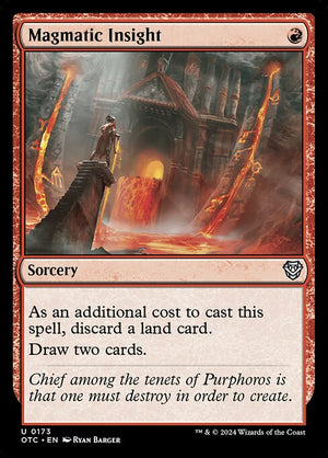 Magmatic Insight (173) [Outlaws of Thunder Junction Commander]