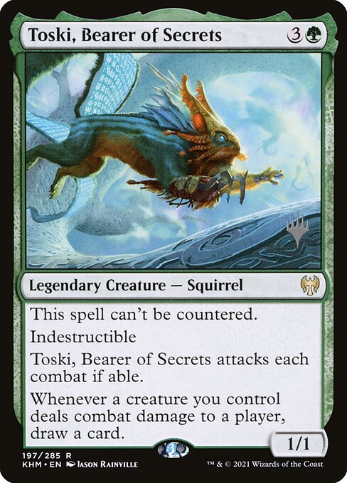 Toski, Bearer of Secrets (197p) [Kaldheim Promos]