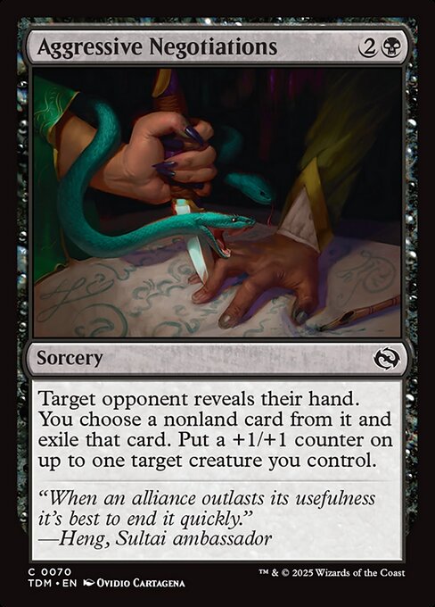 Aggressive Negotiations (70) [Tarkir: Dragonstorm]