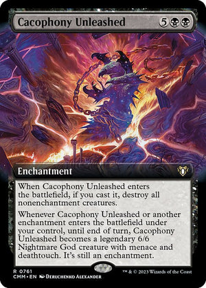 Cacophony Unleashed (761) [Commander Masters] [Extended Art]