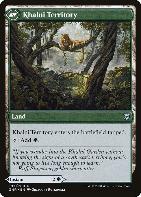 Khalni Ambush // Khalni Territory (192) [Zendikar Rising] Reverse