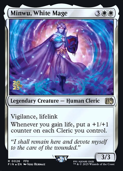 Minwu, White Mage (26s) [Final Fantasy Promos]