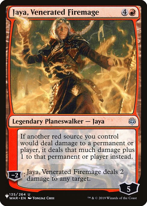 Jaya, Venerated Firemage (WAR-135) [The List]