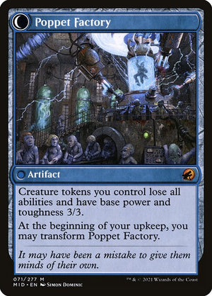 Poppet Stitcher // Poppet Factory (71) [Innistrad: Midnight Hunt] Reverse