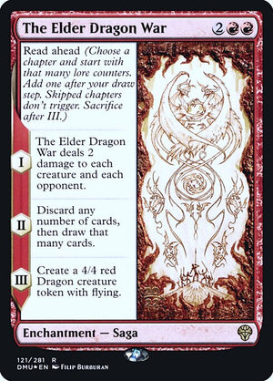 The Elder Dragon War (121s) [Dominaria United Promos]