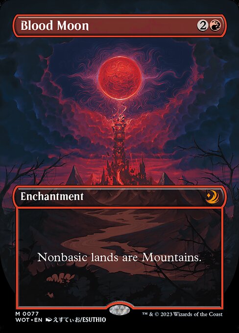 Blood Moon (77) [Wilds of Eldraine: Enchanting Tales] [Borderless]