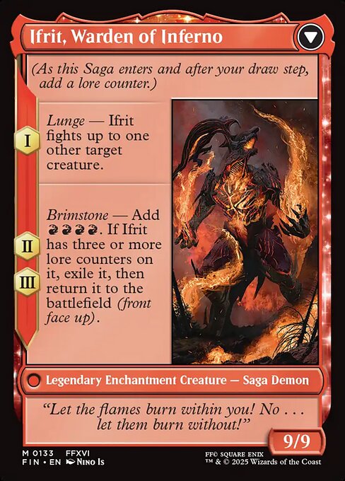Clive, Ifrit's Dominant // Ifrit, Warden of Inferno (133) [Final Fantasy]
