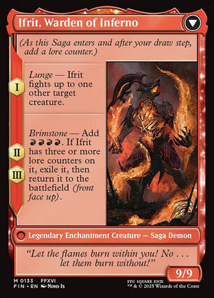 Clive, Ifrit's Dominant // Ifrit, Warden of Inferno (133) [Final Fantasy] Reverse