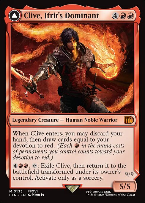 Clive, Ifrit's Dominant // Ifrit, Warden of Inferno (133) [Final Fantasy]