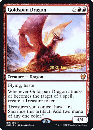 Goldspan Dragon (139s) [Kaldheim Promos]