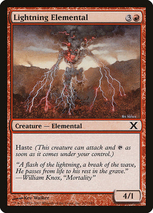 Lightning Elemental (217) [Tenth Edition]