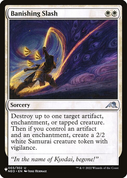 Banishing Slash (NEO-3) [The List]