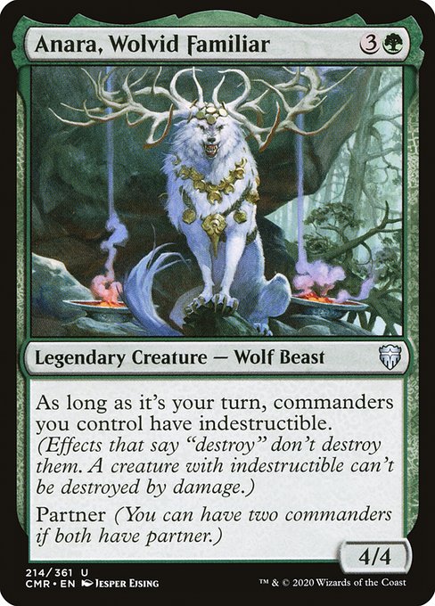 Anara, Wolvid Familiar (214) [Commander Legends]