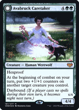 Avabruck Caretaker // Hollowhenge Huntmaster (187s) [Innistrad: Crimson Vow Promos]
