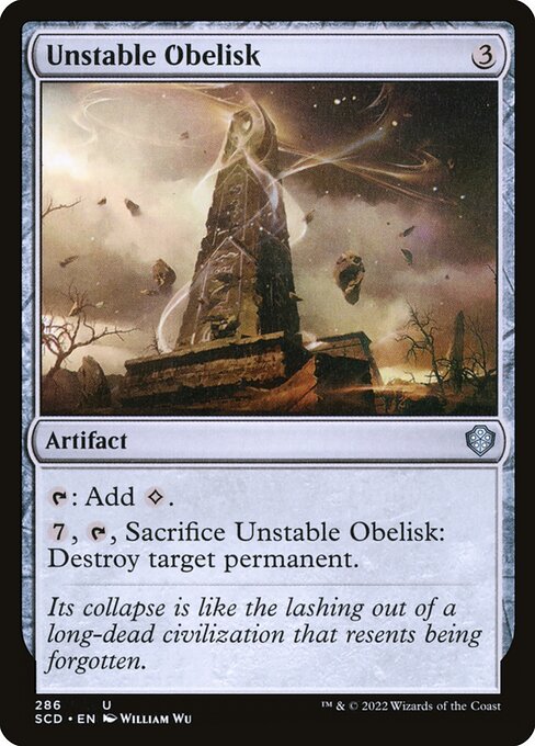 Unstable Obelisk (286) [Starter Commander Decks]