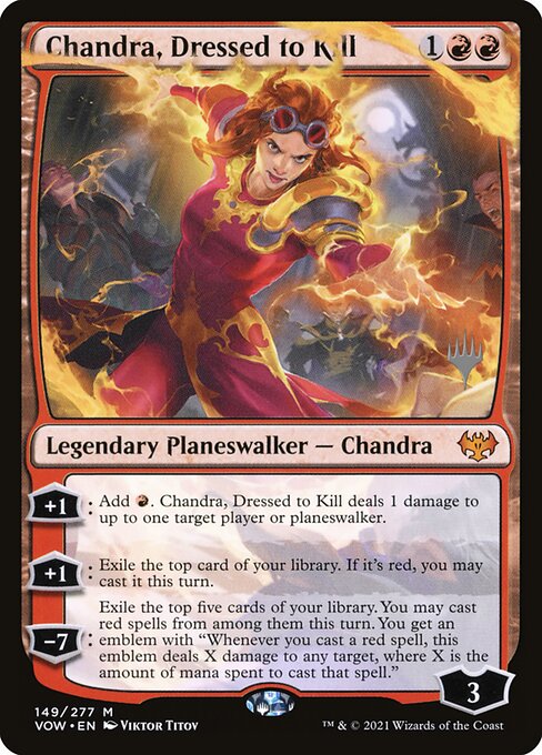 Chandra, Dressed to Kill (149p) [Innistrad: Crimson Vow Promos]
