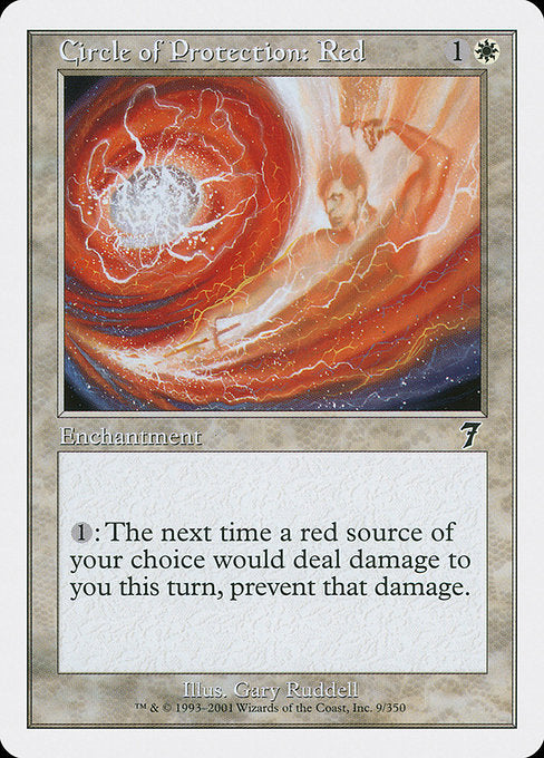 Circle of Protection: Red (9) [Seventh Edition]