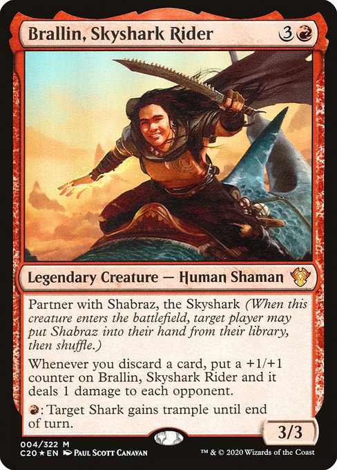 Brallin, Skyshark Rider (4) [Commander 2020]