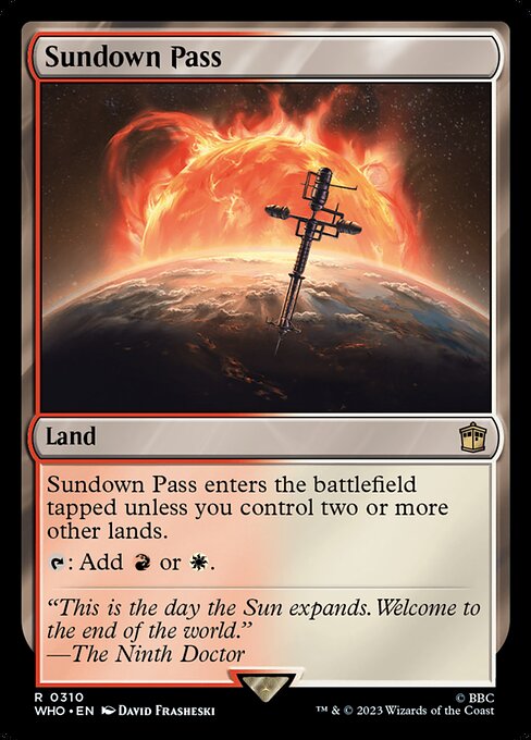 Sundown Pass (310) [Doctor Who]