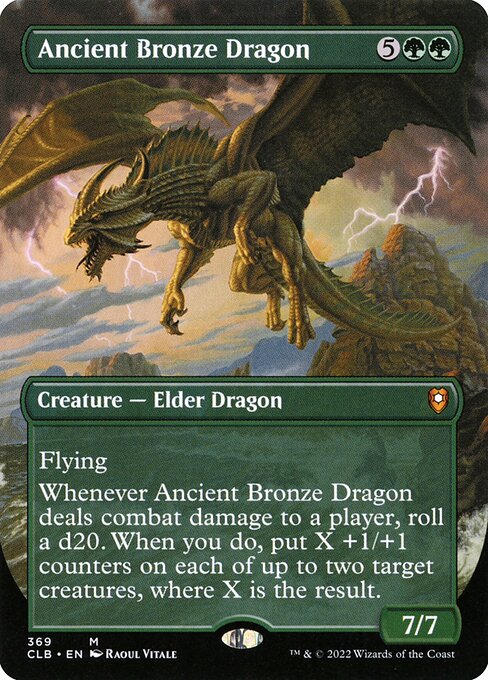 Ancient Bronze Dragon (369) [Commander Legends: Battle for Baldur's Gate] [Borderless]