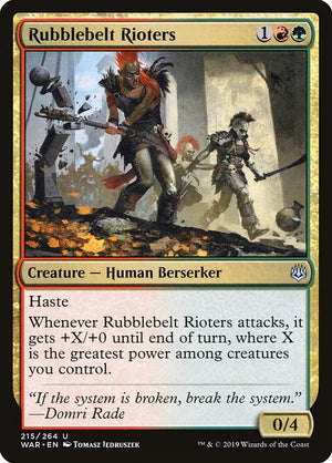 Rubblebelt Rioters (215) [War of the Spark]