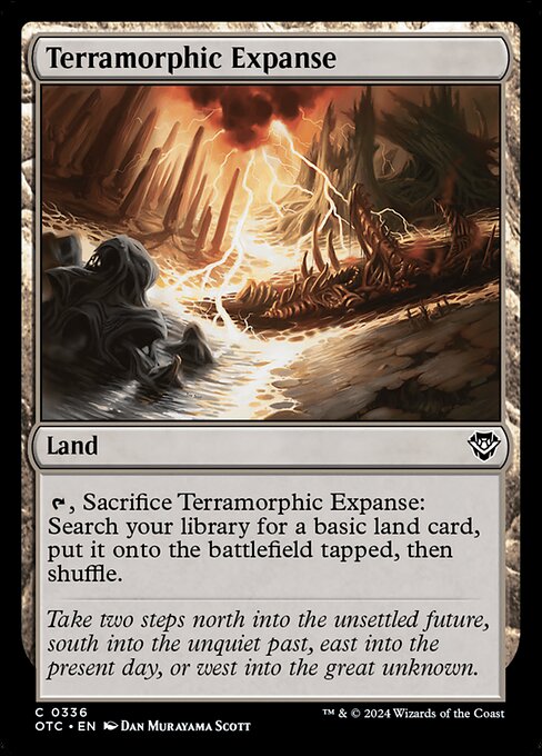 Terramorphic Expanse (336) [Outlaws of Thunder Junction Commander]