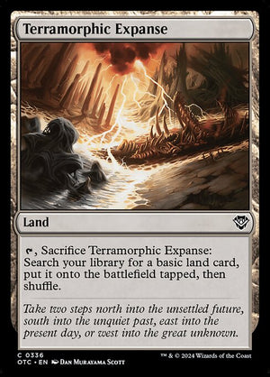 Terramorphic Expanse (336) [Outlaws of Thunder Junction Commander]