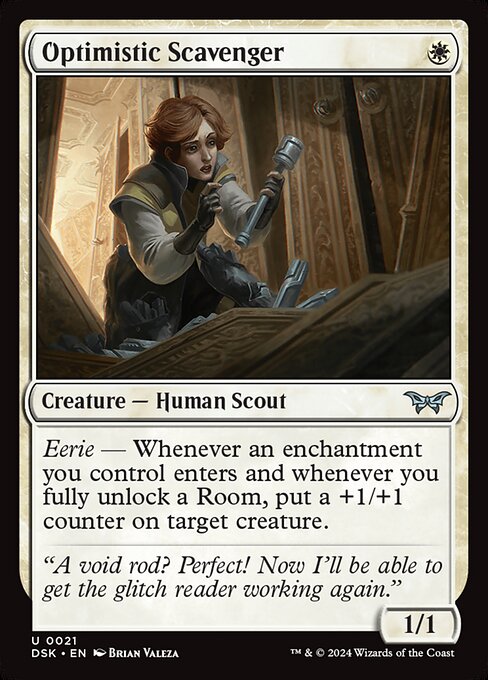 Optimistic Scavenger (21) [Duskmourn: House of Horror]