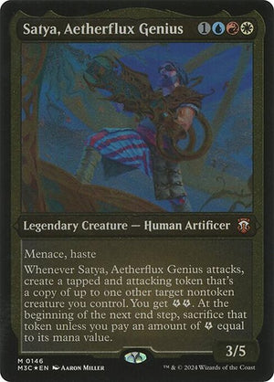 Satya, Aetherflux Genius (146) [Modern Horizons 3 Commander]