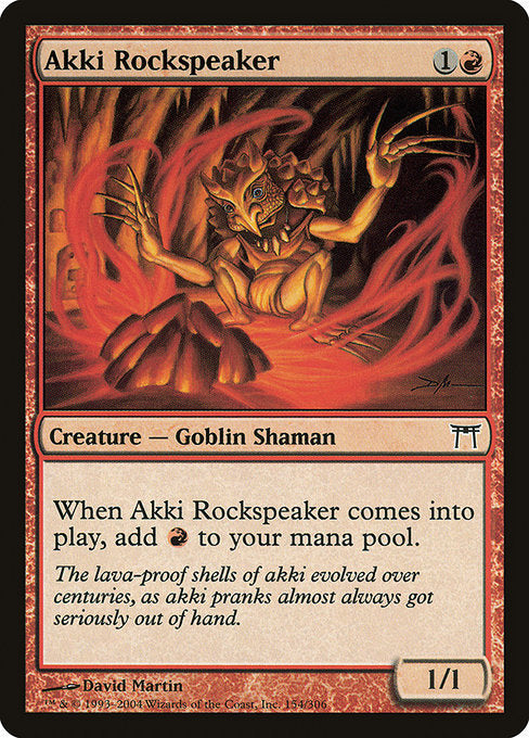 Akki Rockspeaker (154) [Champions of Kamigawa]