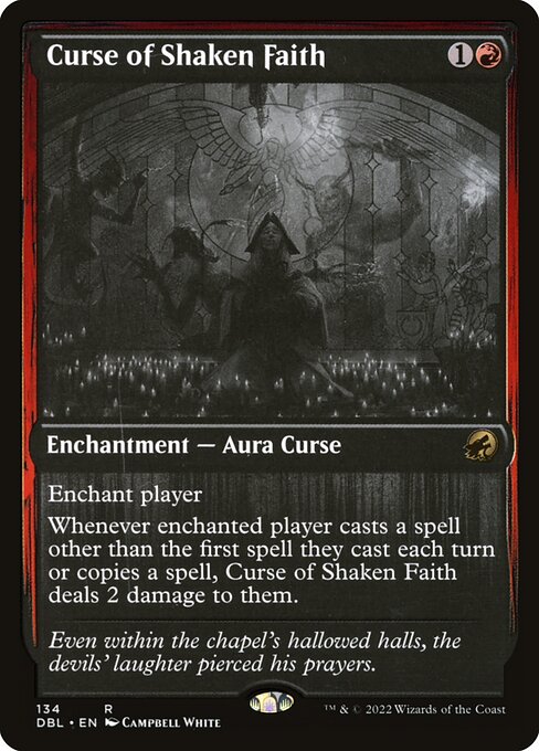 Curse of Shaken Faith (134) [Innistrad: Double Feature]