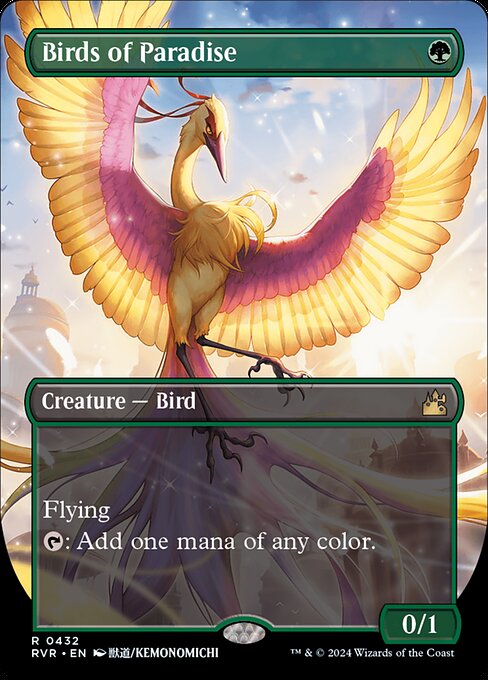 Birds of Paradise (432) [Ravnica Remastered] [Borderless]