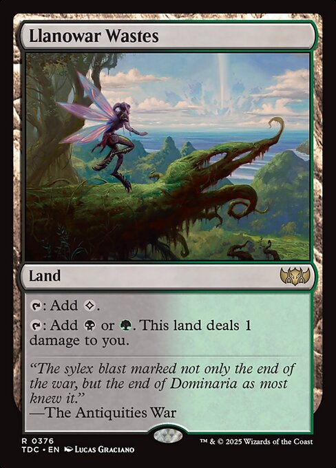Llanowar Wastes (376) [Tarkir: Dragonstorm Commander]