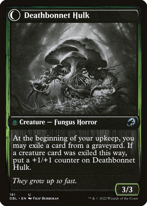 Deathbonnet Sprout // Deathbonnet Hulk (181) [Innistrad: Double Feature] Reverse