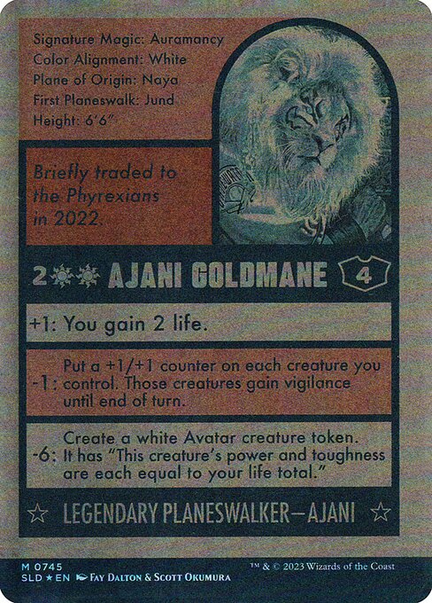 Ajani Goldmane // Ajani Goldmane (745) [Secret Lair Drop] [Full Art, Borderless]