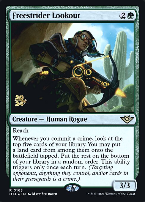 Freestrider Lookout (163s) [Outlaws of Thunder Junction Promos]