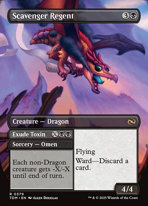 Scavenger Regent // Exude Toxin // Scavenger Regent (379) [Tarkir: Dragonstorm]
