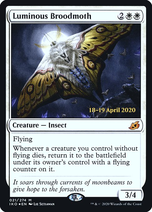 Luminous Broodmoth (21s) [Ikoria: Lair of Behemoths Promos]