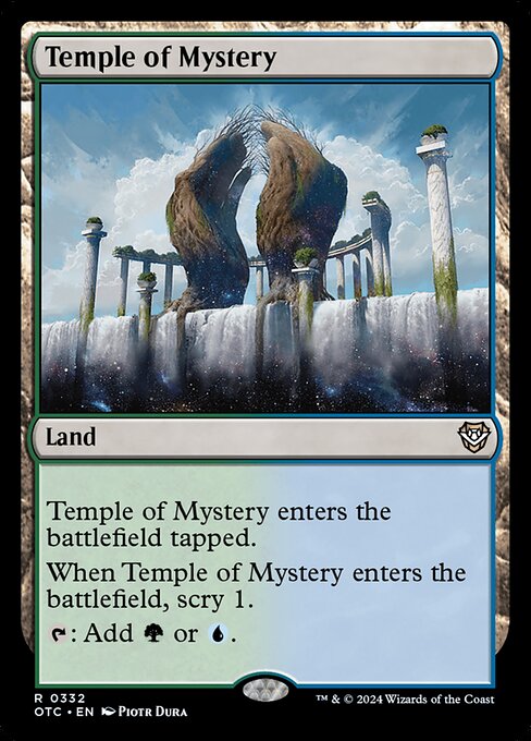 Temple of Mystery (332) [Outlaws of Thunder Junction Commander]