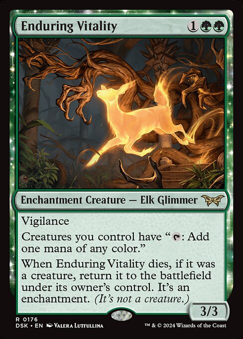 Enduring Vitality (176) [Duskmourn: House of Horror]