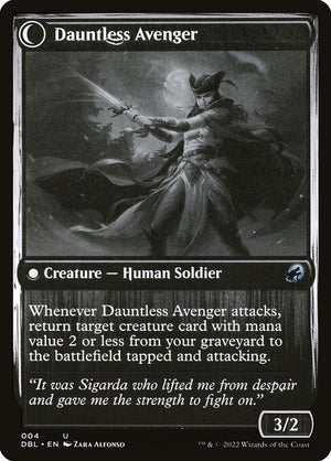 Bereaved Survivor // Dauntless Avenger (4) [Innistrad: Double Feature] Reverse