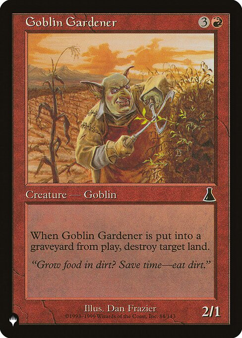 Goblin Gardener (UDS-84) [The List]
