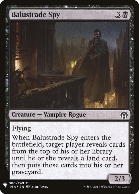 Balustrade Spy (IMA-80) [The List]